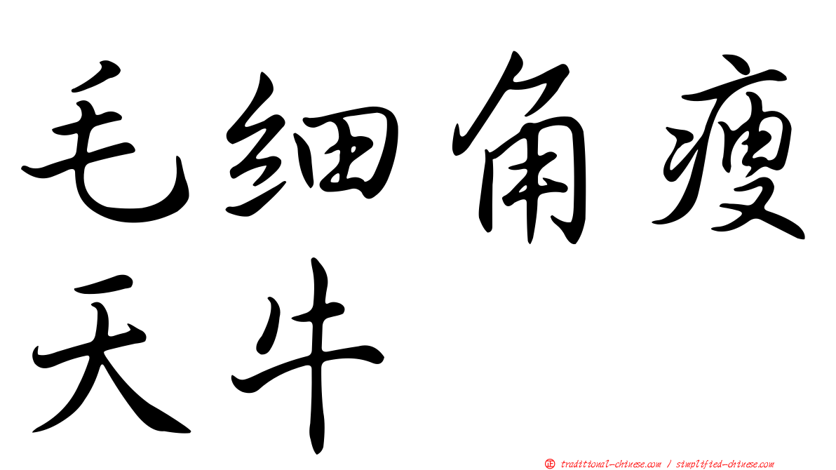 毛細角瘦天牛