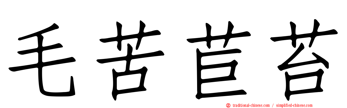 毛苦苣苔
