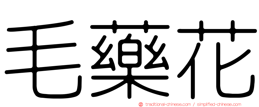 毛藥花