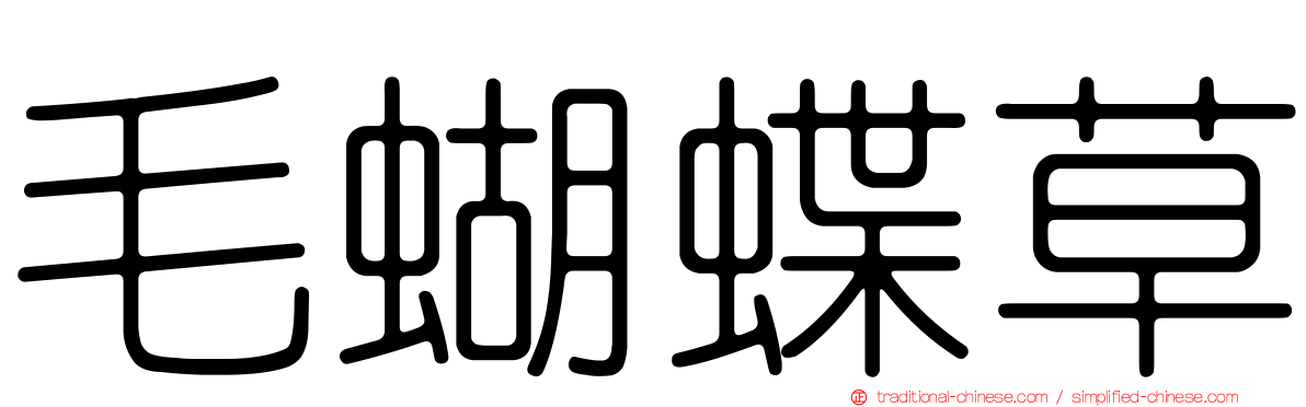 毛蝴蝶草