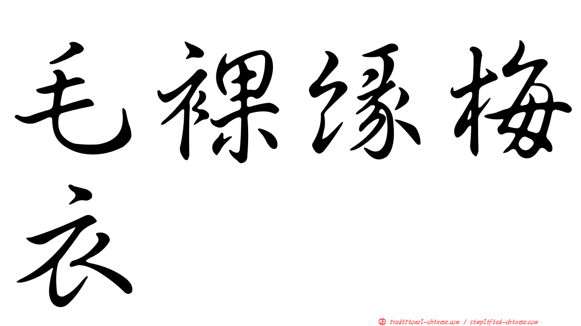 毛裸緣梅衣
