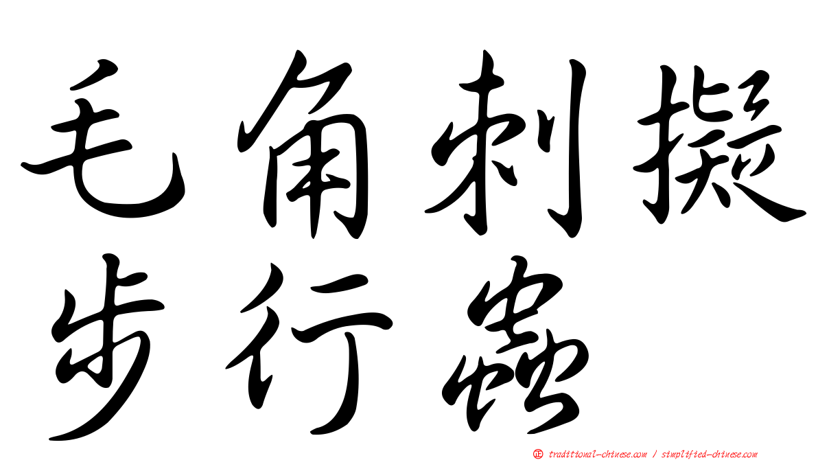 毛角刺擬步行蟲