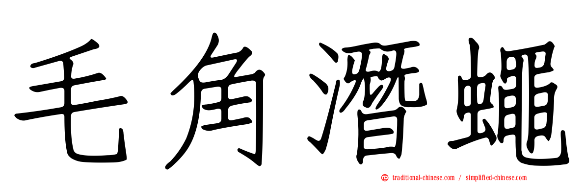毛角潛蠅