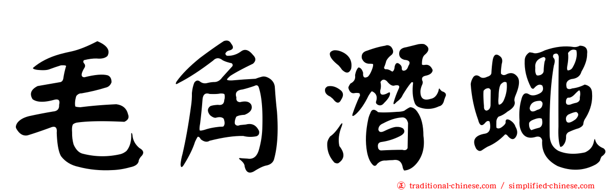 毛角潛蠅