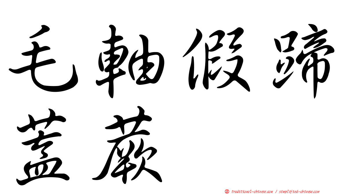 毛軸假蹄蓋蕨
