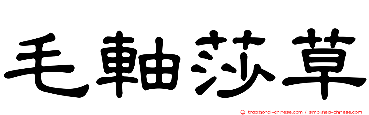 毛軸莎草