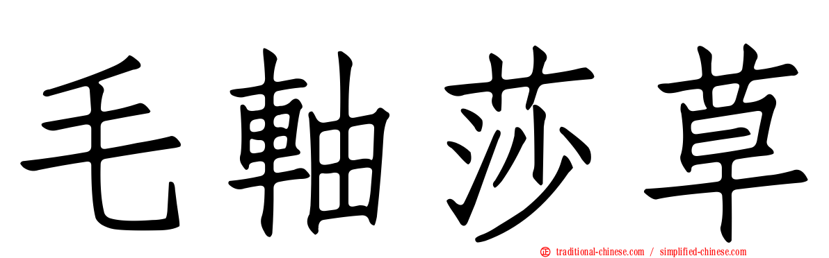 毛軸莎草