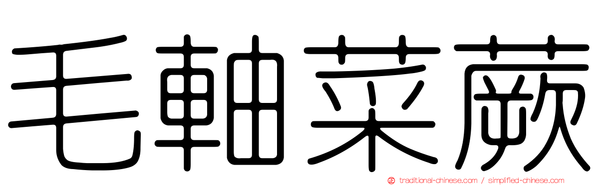 毛軸菜蕨