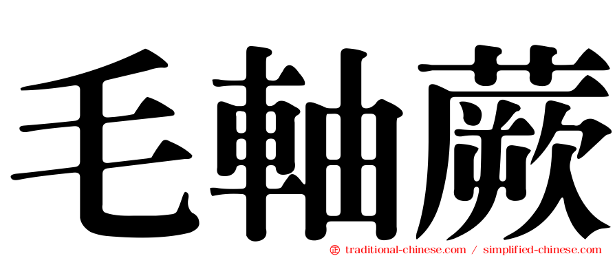 毛軸蕨