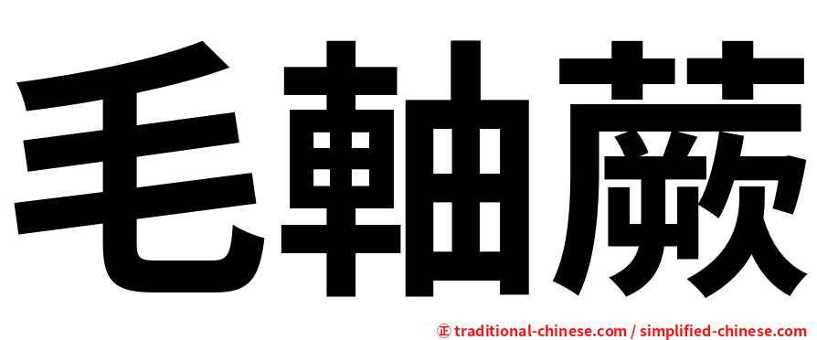 毛軸蕨
