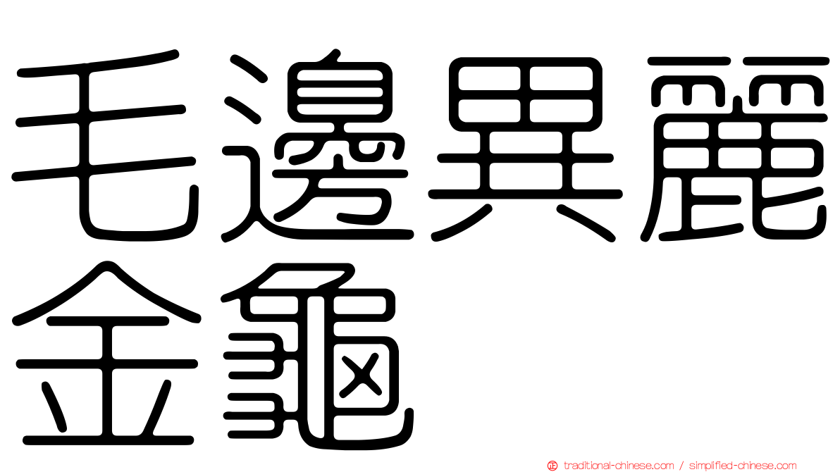 毛邊異麗金龜