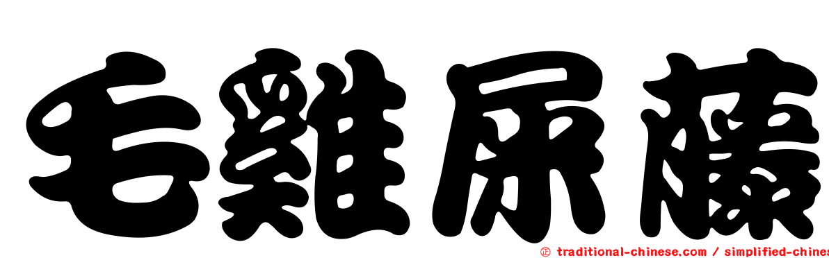 毛雞屎藤