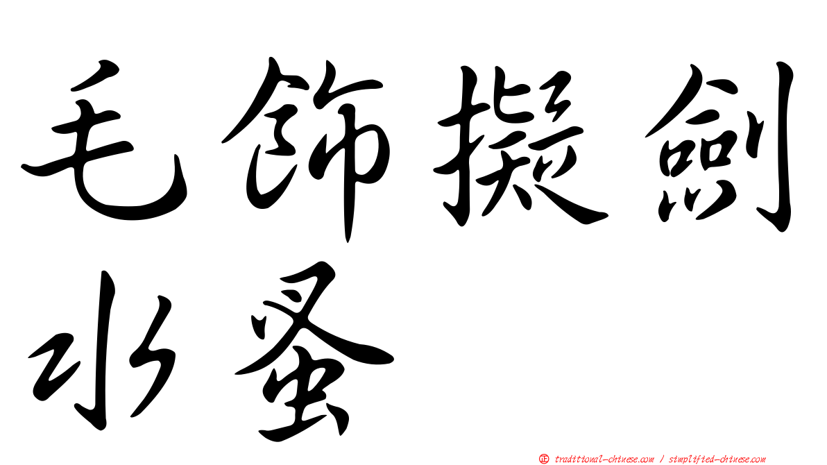 毛飾擬劍水蚤