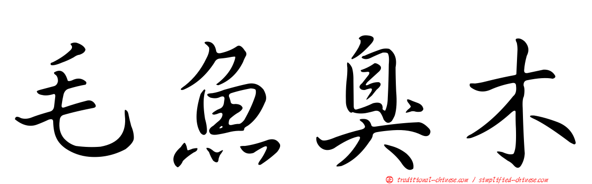 毛魚臭木