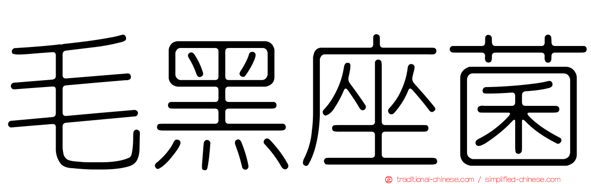 毛黑座菌