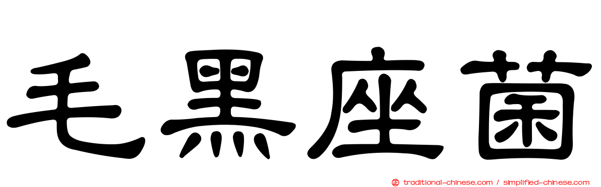 毛黑座菌