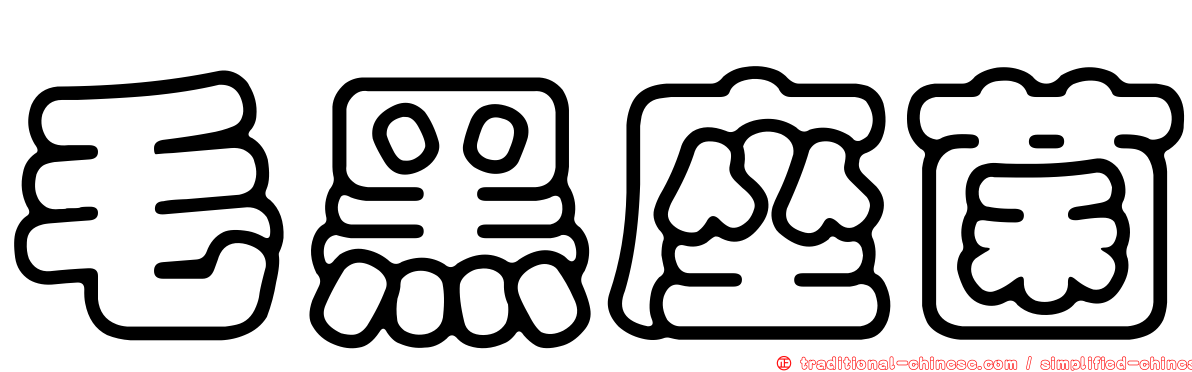 毛黑座菌