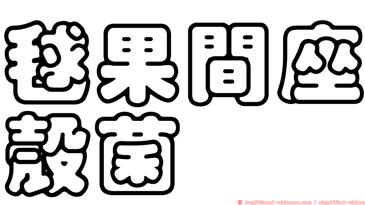 毬果間座殼菌