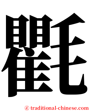 氍 serif font