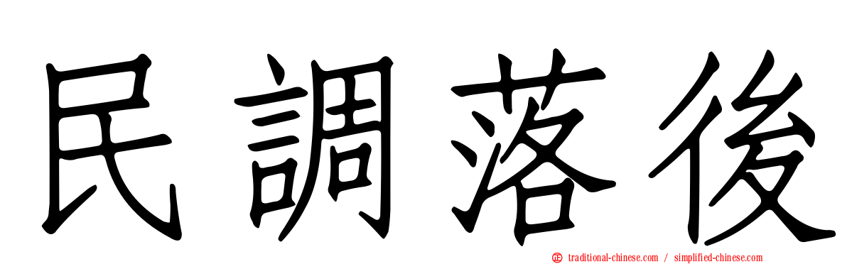 民調落後