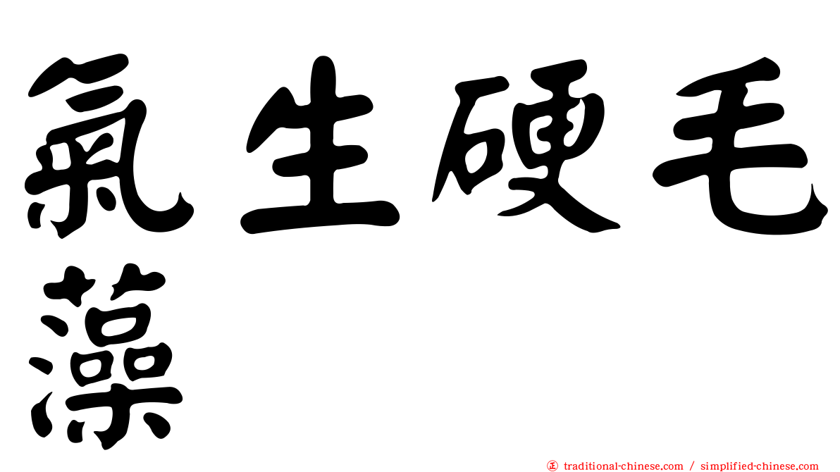 氣生硬毛藻
