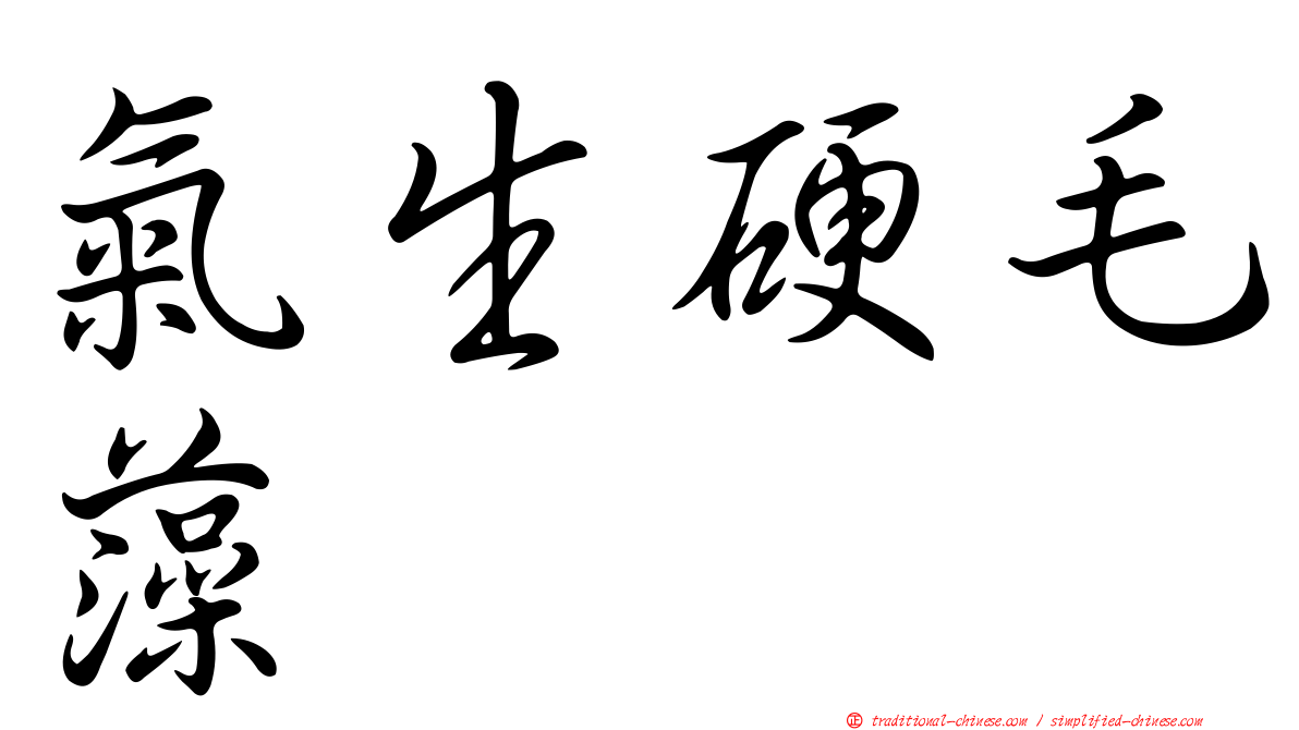 氣生硬毛藻