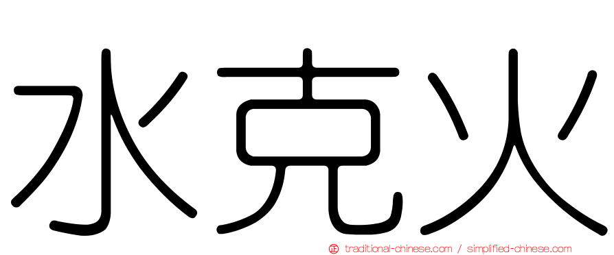 水克火