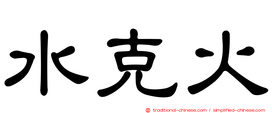 水克火