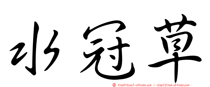 水冠草