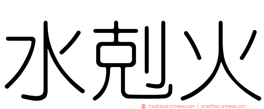 水剋火