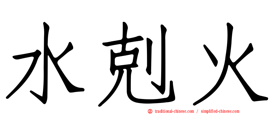 水剋火