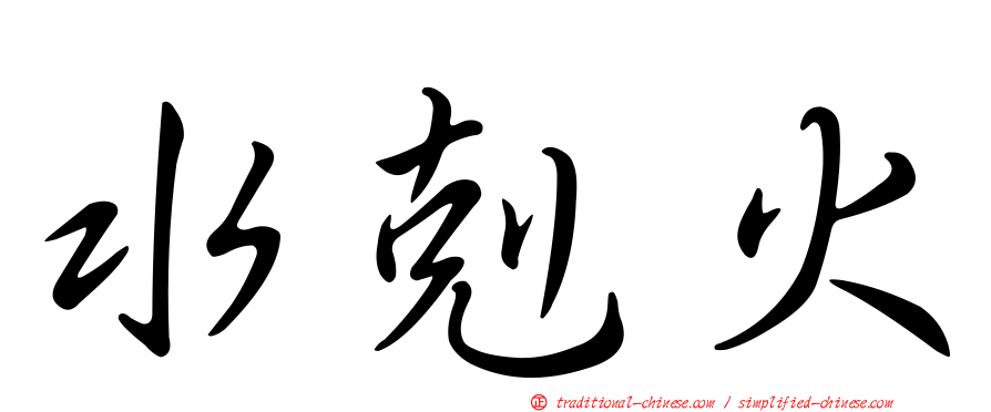 水剋火