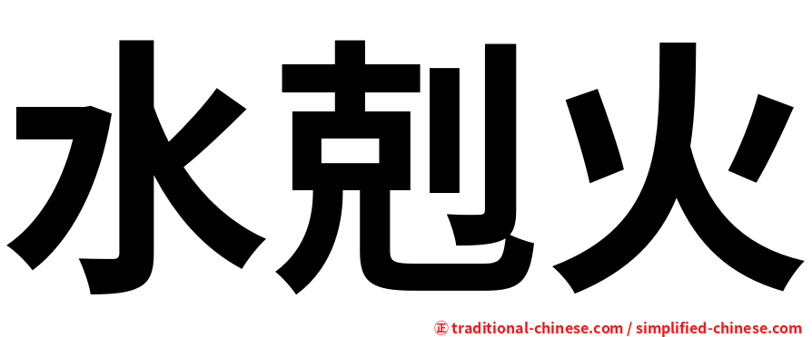 水剋火