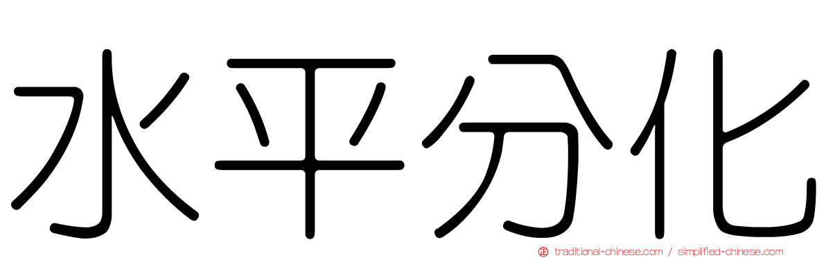 水平分化