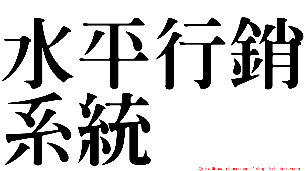 水平行銷系統