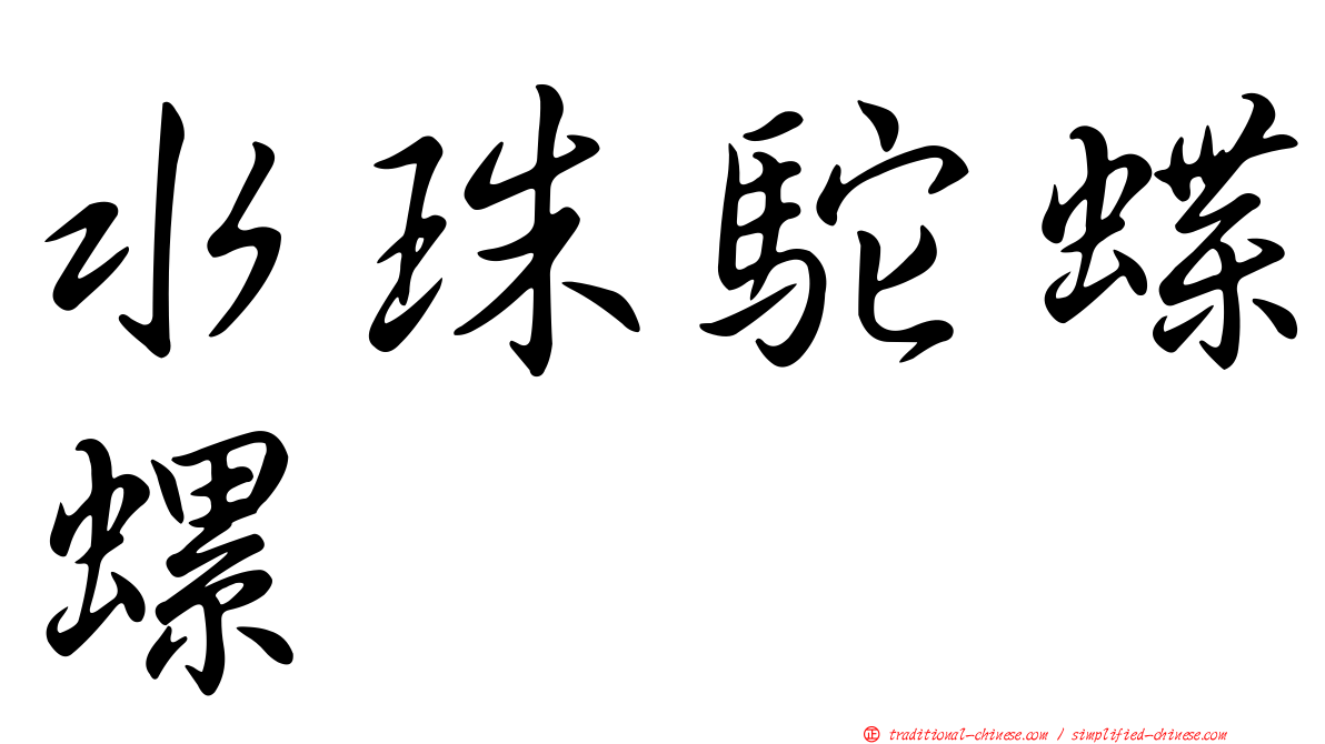 水珠駝蝶螺