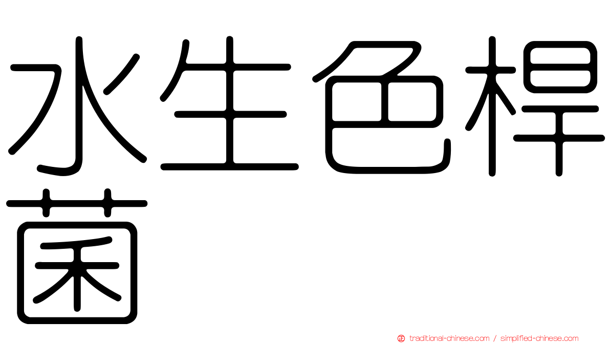 水生色桿菌