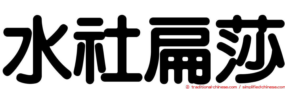 水社扁莎