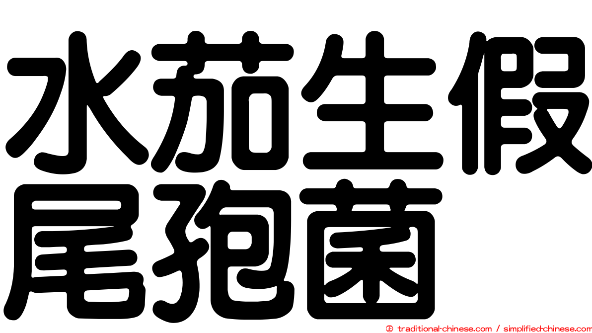 水茄生假尾孢菌