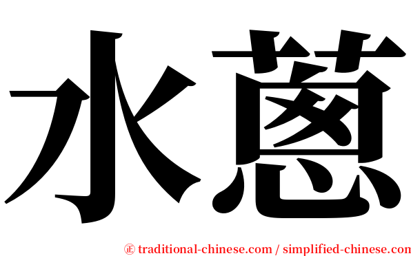 水蔥 serif font
