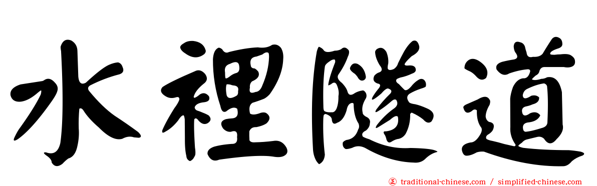 水裡隧道