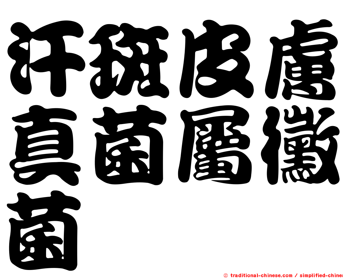 汗斑皮膚真菌屬黴菌