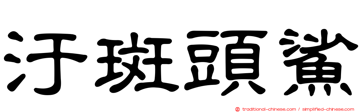 汙斑頭鯊