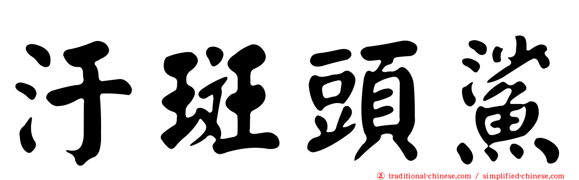 汙斑頭鯊