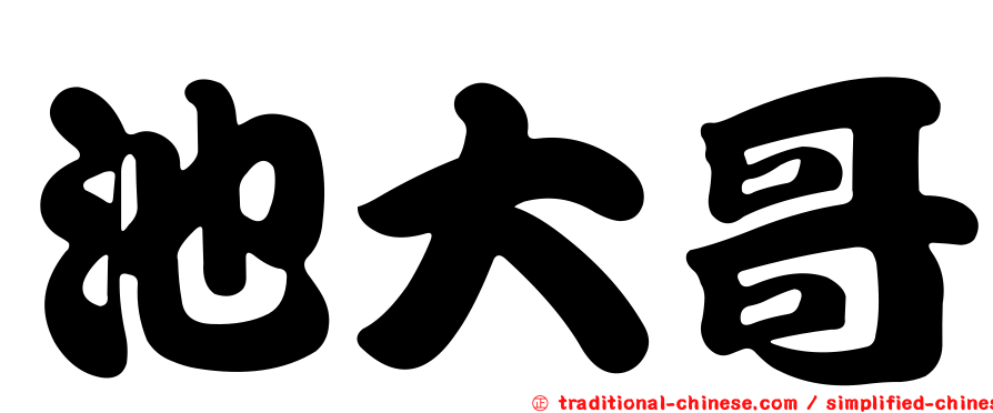 池大哥