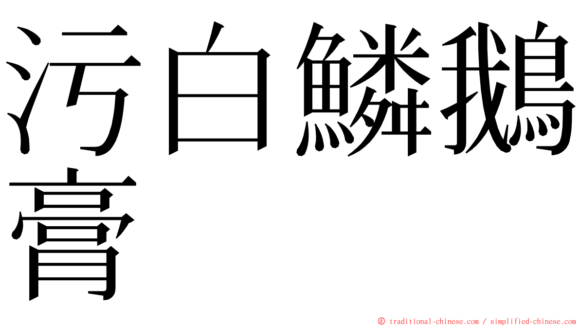 污白鱗鵝膏 ming font