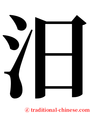 汨 serif font
