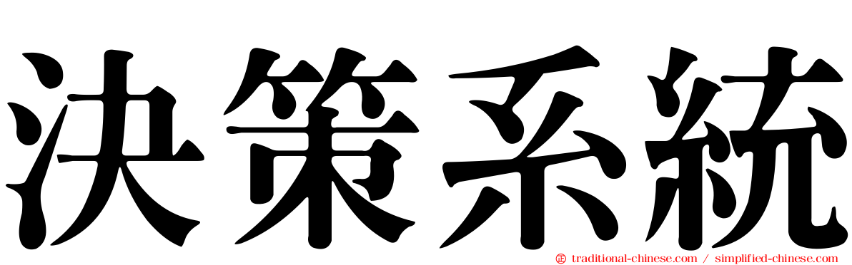 決策系統