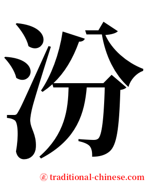 汾 serif font