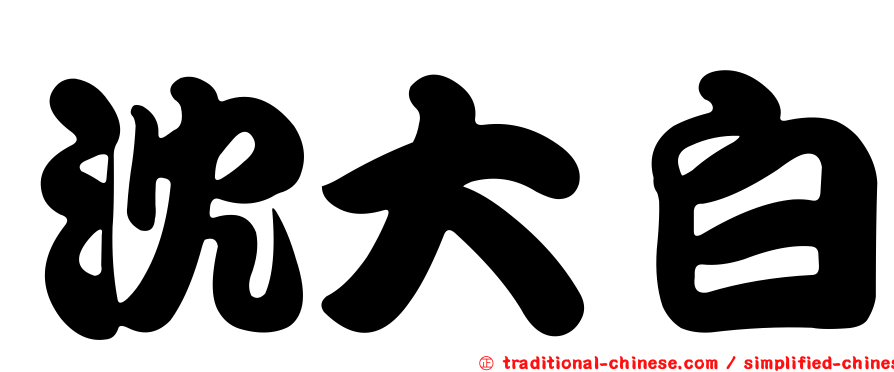 沈大白